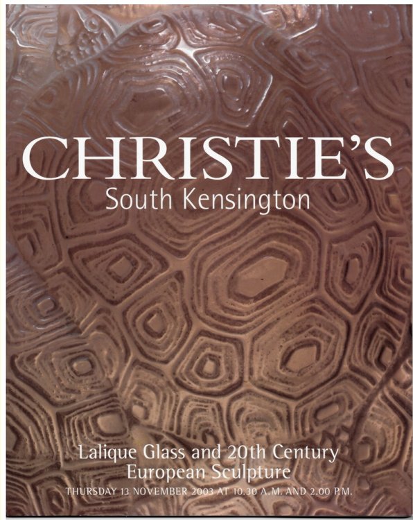 Lalique Glass and 20th Century European Sculpture. Thursday 13 November 2003 . AND-9736