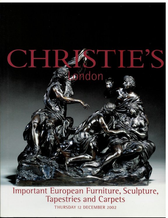 Important European Furniture, Sculpture, Tapestries and Carpets. Thursday 12 December 2002 . Finale-6654
