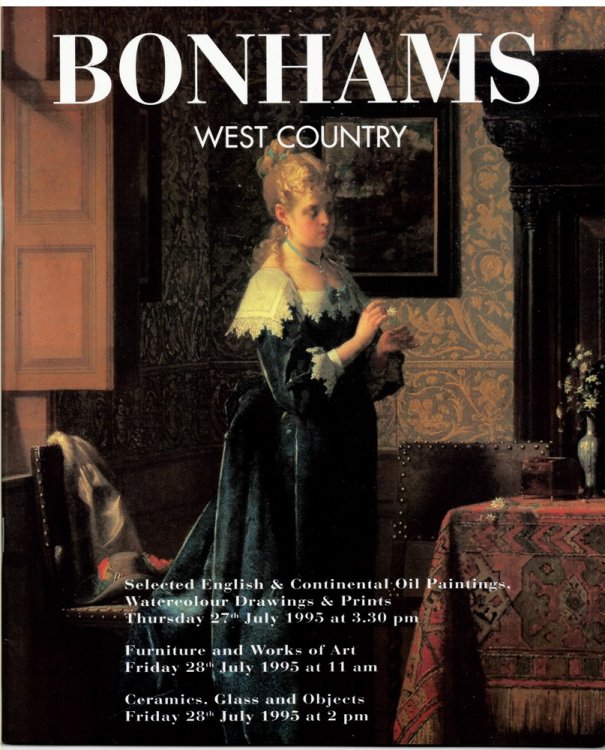 Selected English & Continental Oil Paintings, Watercolour Drawings & Prints. Thursday 27th July 1995. Furniture and Works of Art. Friday 28th July 1995. Ceramics, Glass and Objects. Friday 28th July 1995