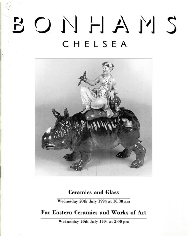 Ceramics and Glass. Wednesday 20th July 1994. Far Eastern Ceramics and Works of Art. Wednesday 20th July 1994
