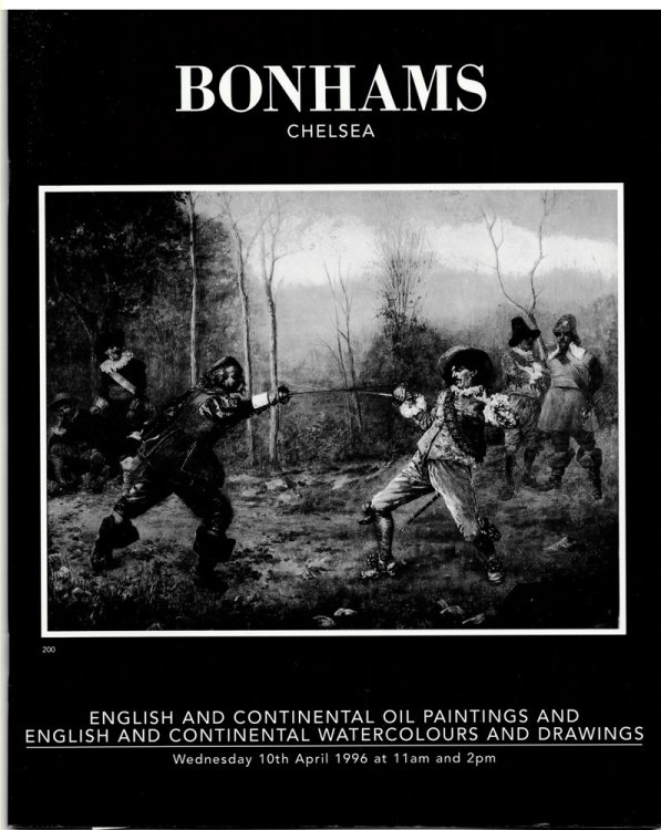 English & Continental Oil Paintings & Frames and English & Continental Watercolours & Drawings. Wednesday 10th April 1996