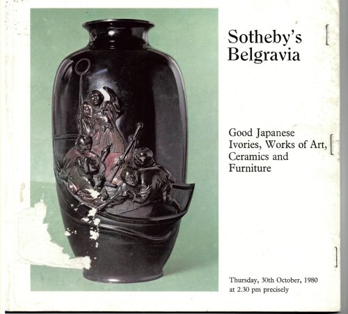 Good Japanese Ivories, Works of Art, Ceramics and Furniture. Thursday, 30th October, 1980
