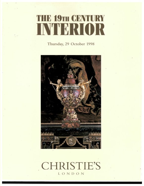 The 19th Century Interior from Various Sources. Auction Thursday 29th October 1998
