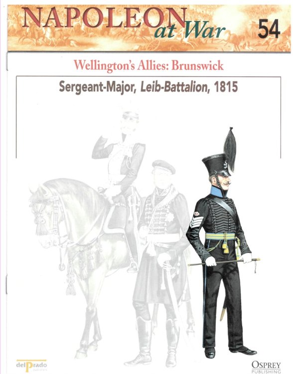 Wellington's Allies: Brunswick. Sergeant-Major, Leib-Battalion, 1815 (Osprey Del Prado Napoleon At War 54)