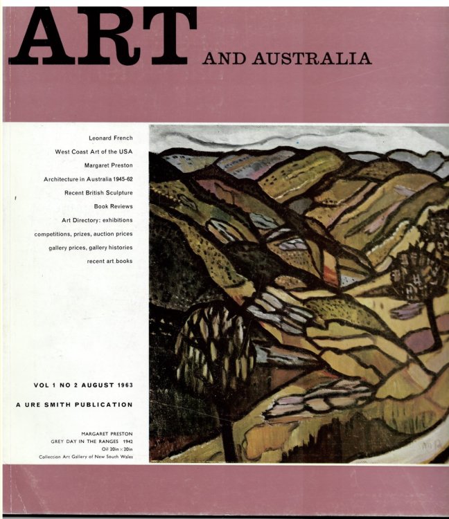 Art and Australia. Vol. 1 No. 2 August 1963