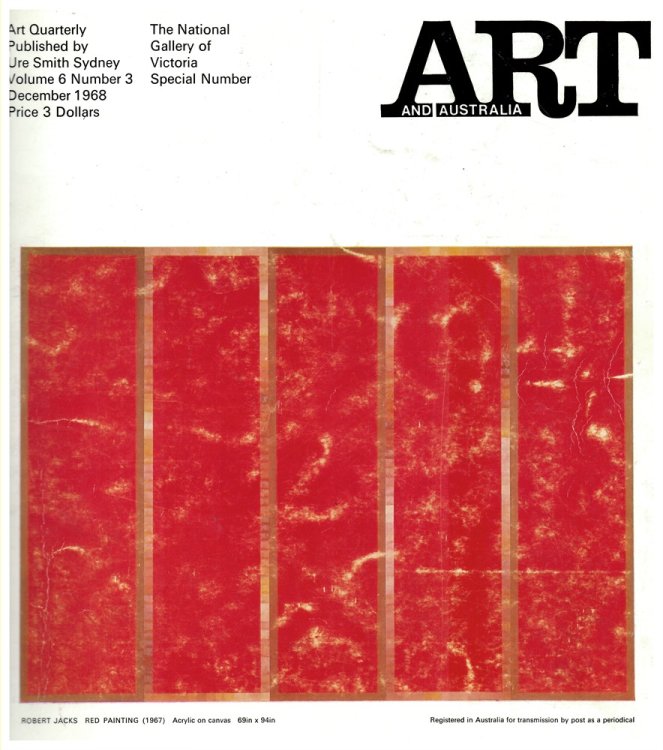 Art and Australia. Volume 6 Number 3 December 1968
