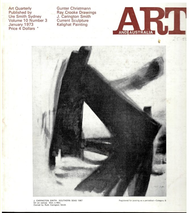 Art and Australia. Volume 10 Number 3