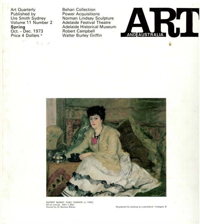Art and Australia. Volume 11 Number 2 October 1973