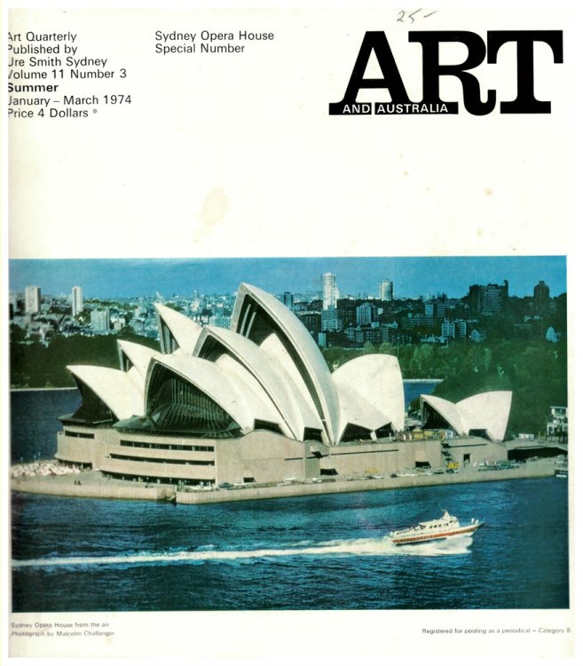 Art and Australia. Volume 11 Number 3 Jan-Mar 1974