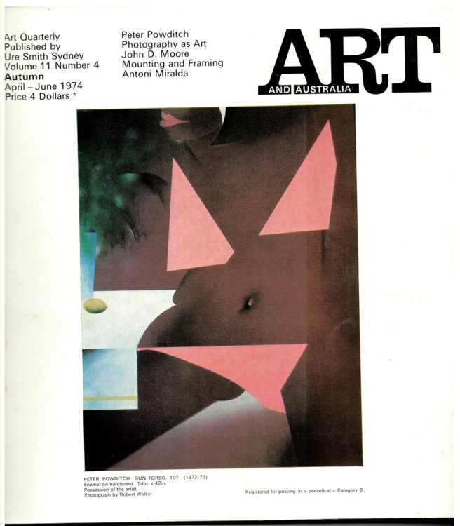 Art and Australia. Volume 11 Number 4 April-June 1974