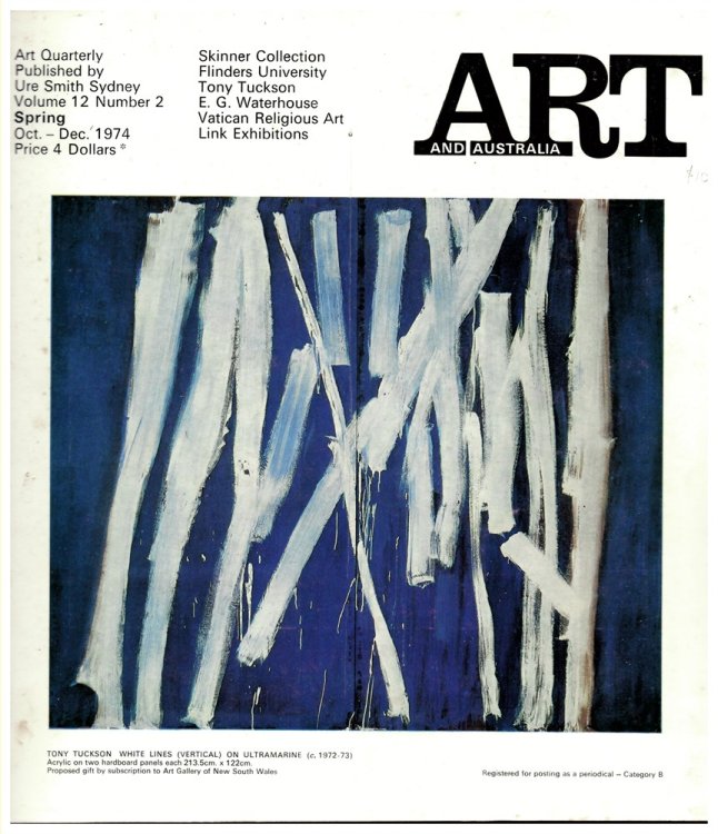 Art and Australia. Volume 12 Number 2 Oct-Sept 1974