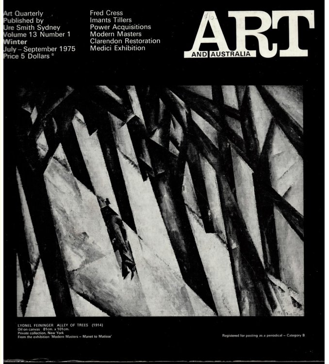 Art and Australia. Volume 13 Number 1 July-Sept 1975