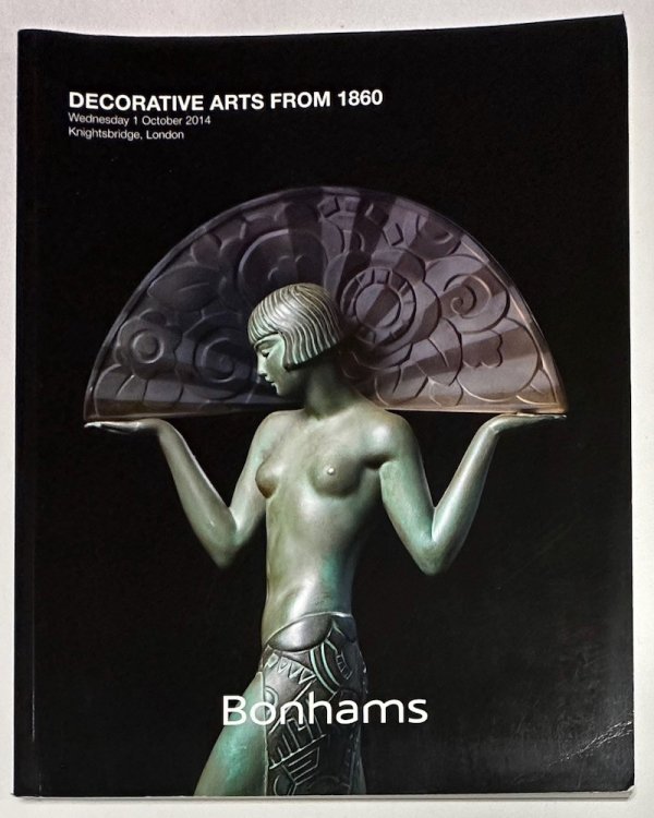 Decorative Arts from 1860. Wednesday 1 October 2014. Knightsbridge, London