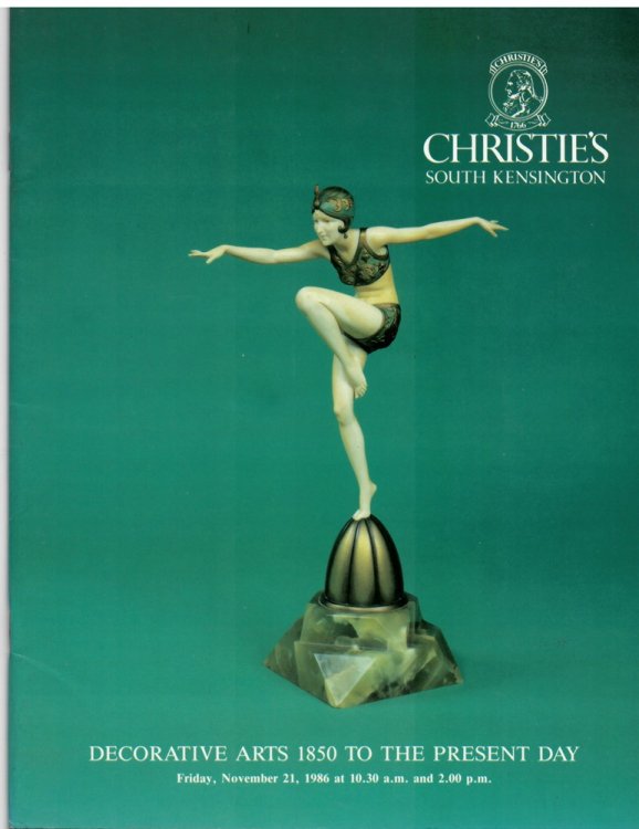 Decorative Arts 1850 to the Present Day. Friday, November 21, 1986