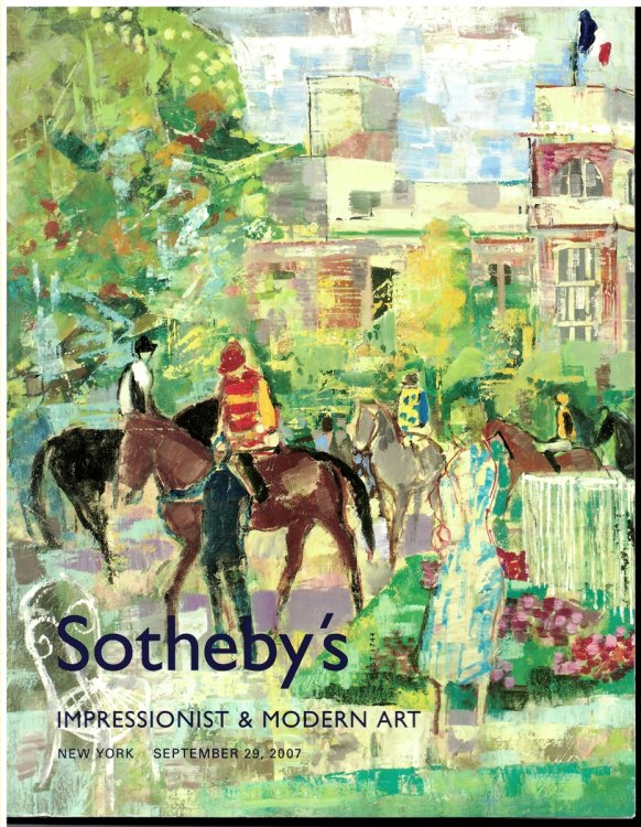 Impressionist & Modern Art. New York. Saturday, September 29, 2007