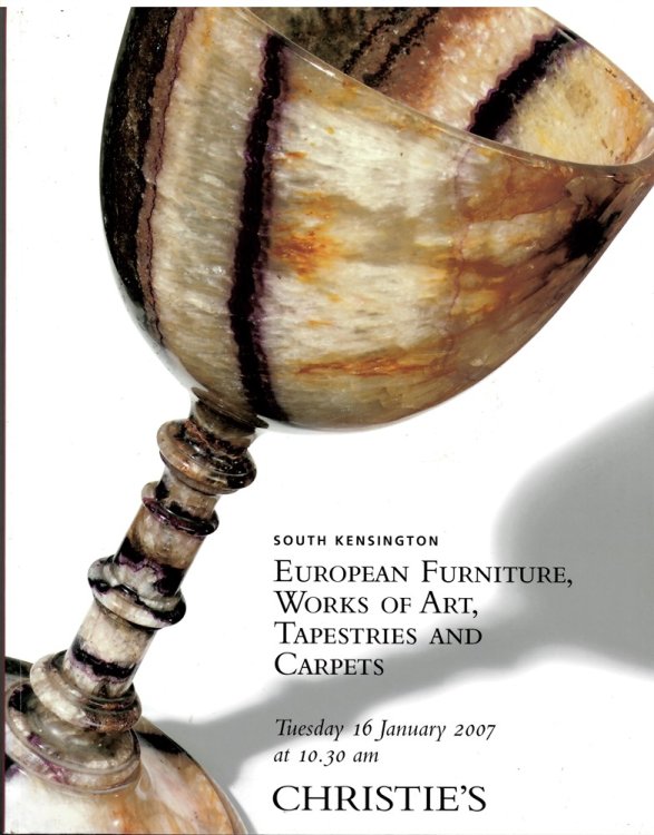 European Furniture, Works of Art, Tapestries and Carpets. Tuesday 16 January 2007