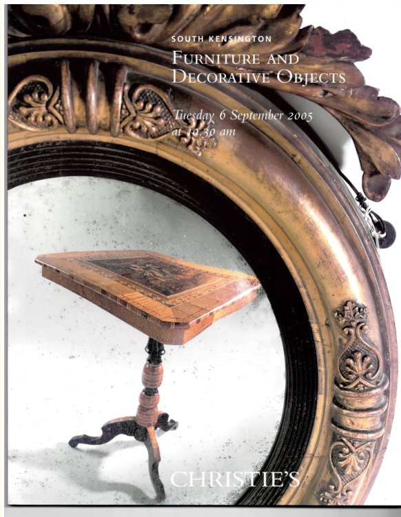 Furniture and Decorative Objects. Tuesday 6 September 2005
