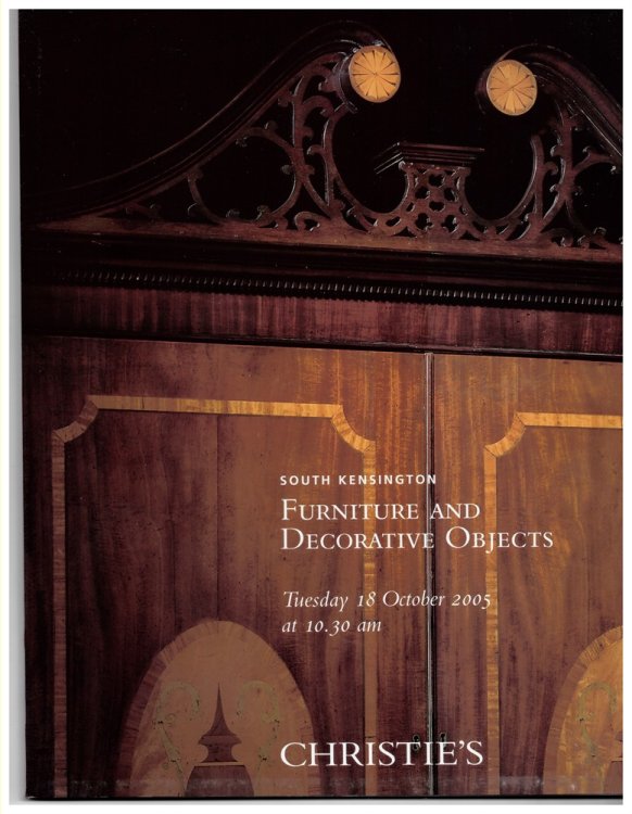Furniture and Decorative Objects. Tuesday 18 October 2005
