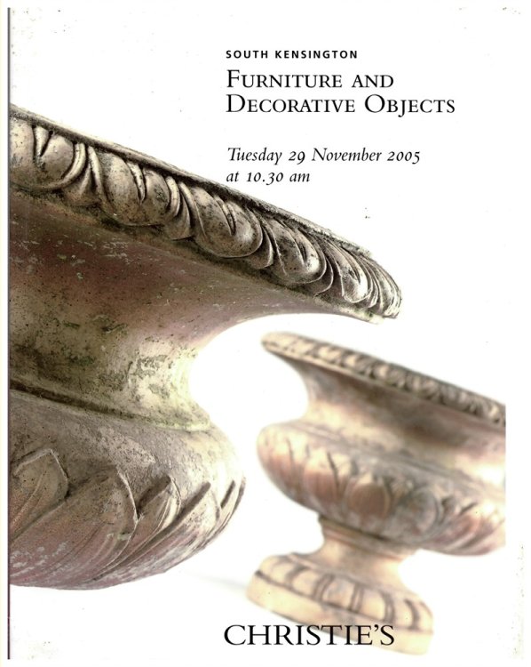 Furniture and Decorative Objects. Tuesday 29 November 2005
