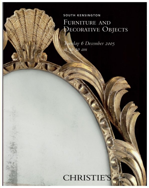 Furniture and Decorative Objects. Tuesday 6 December 2005