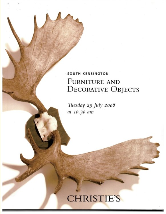 Furniture and Decorative Objects. Tuesday 25 July 2006