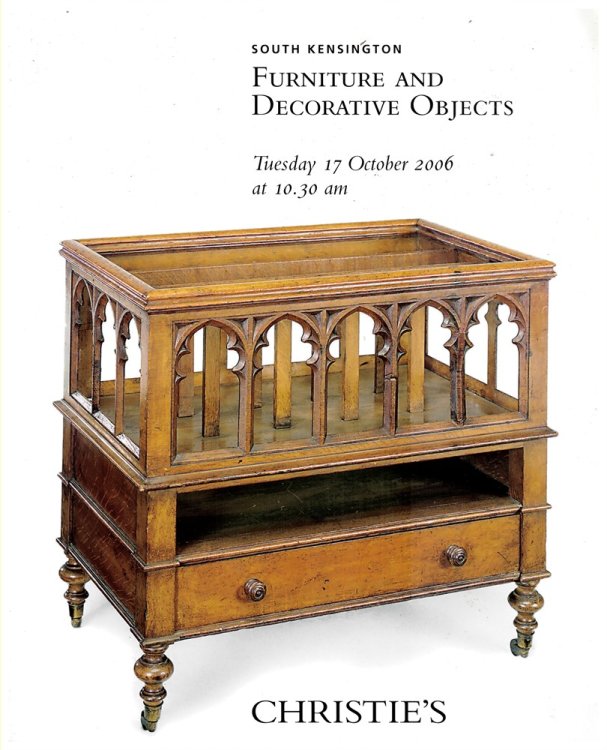 Furniture and Decorative Objects. Tuesday 17 October 2006