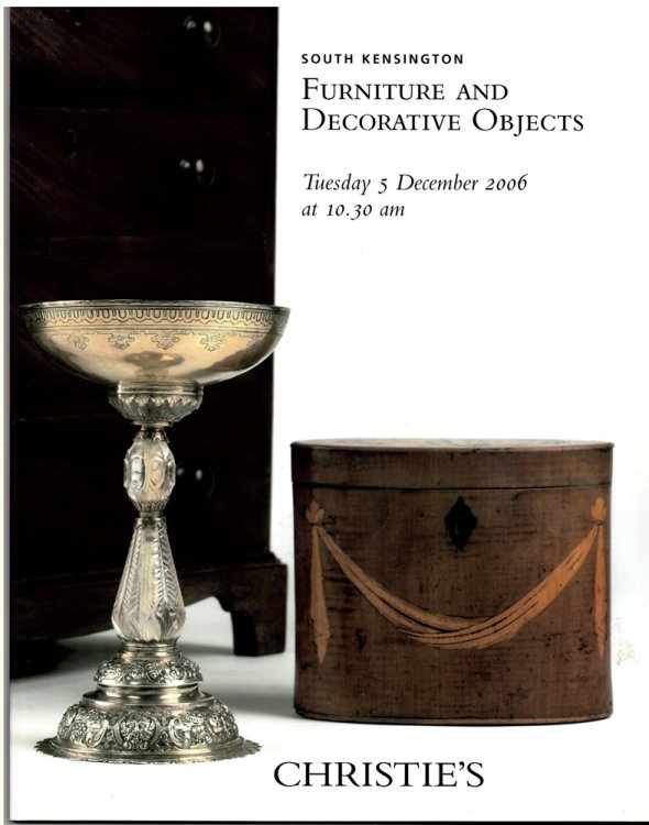 Furniture and Decorative Objects. Tuesday 5 December 2006