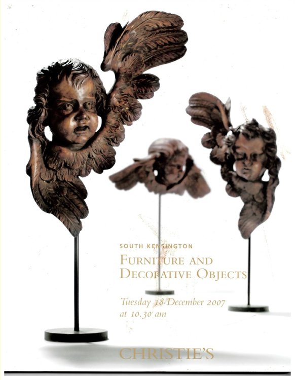 Furniture and Decorative Objects. Tuesday 18 December 2007