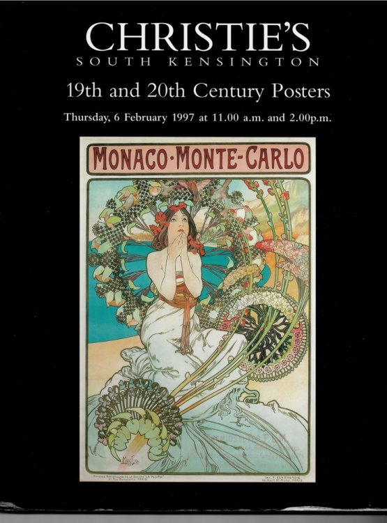 Christie's South Kensington. 19th and 20th Century Posters. Thursday, 6 February 1997.