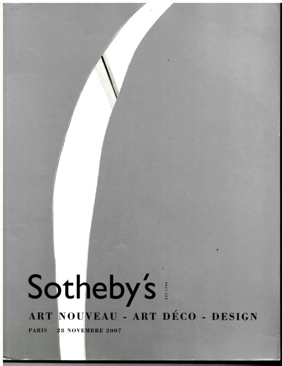 Art Nouveau - Art Dco - Design Paris 28 Novembre 2007