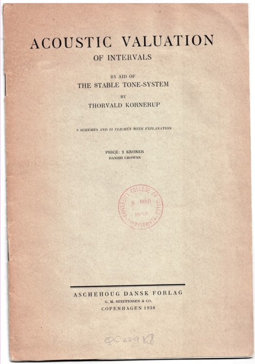 Acoustic Valuation of Intervals by Aid of the Stable Tone-System