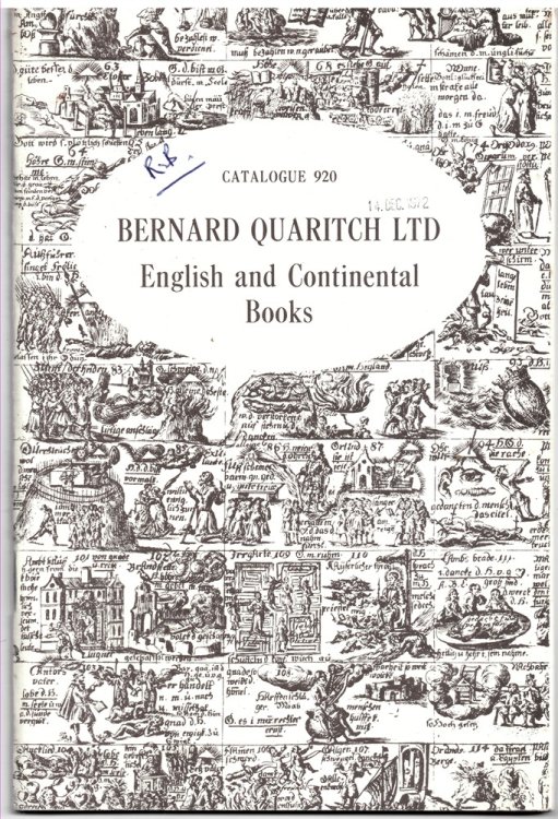 English and Continental Books. Catalogue 920