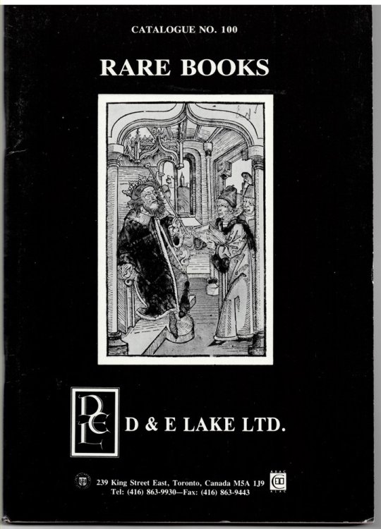 Rare Books. Catalogue No. 100