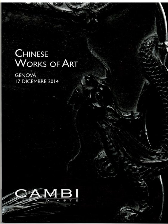 Chinese Works of Art. Genova 17 Dicembre 2014