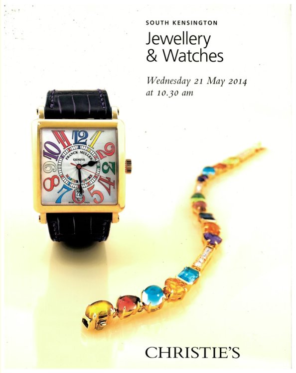 Jewellery and Watches. South Kensington. Wednesday 21 May 2014