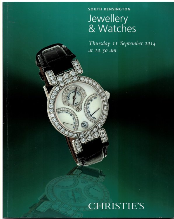 Jewellery and Watches. South Kensington. Thursday 11 September 2014