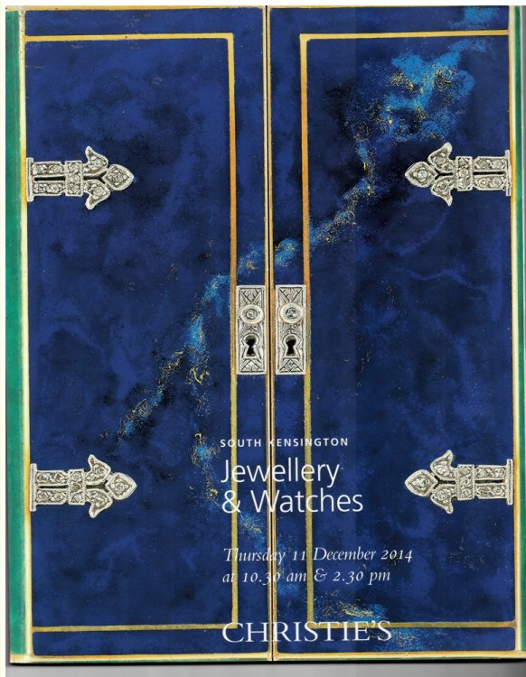 Jewellery and Watches. South Kensington. Thursday 11 December 2014