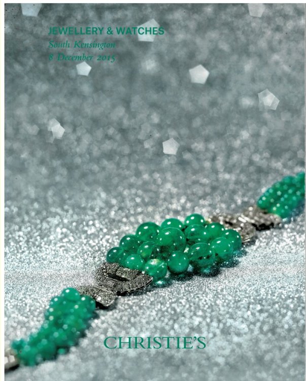 Jewellery and Watches. South Kensington. Tuesday 8 December 2015