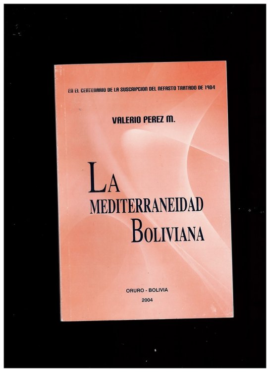 La Medterraneidad Boliviana. En El Centenario Del Nefasto Tratado De 1904