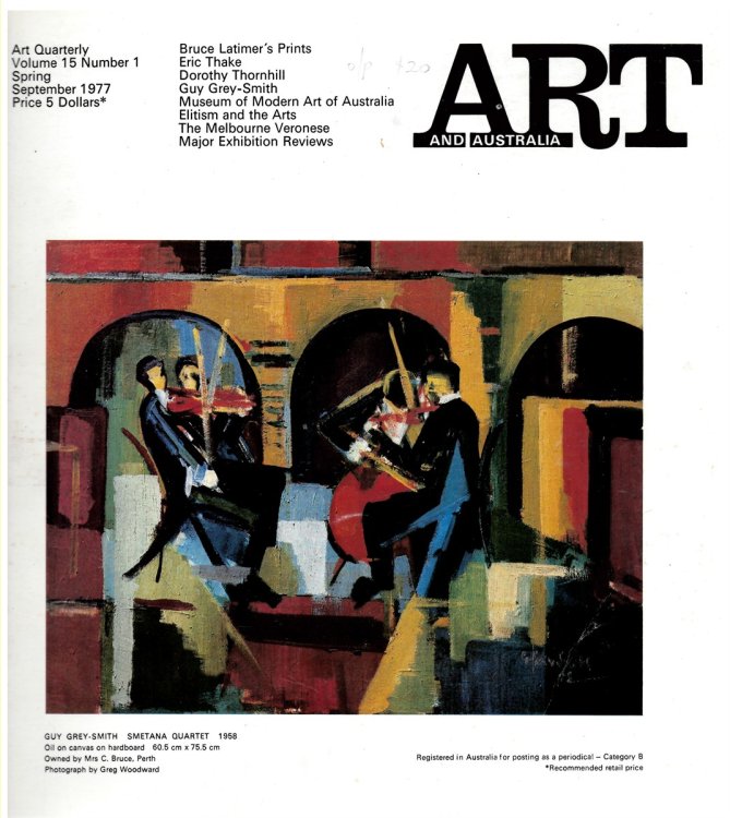 Art and Australia. Volume 15 Number 1 Spring September 1977
