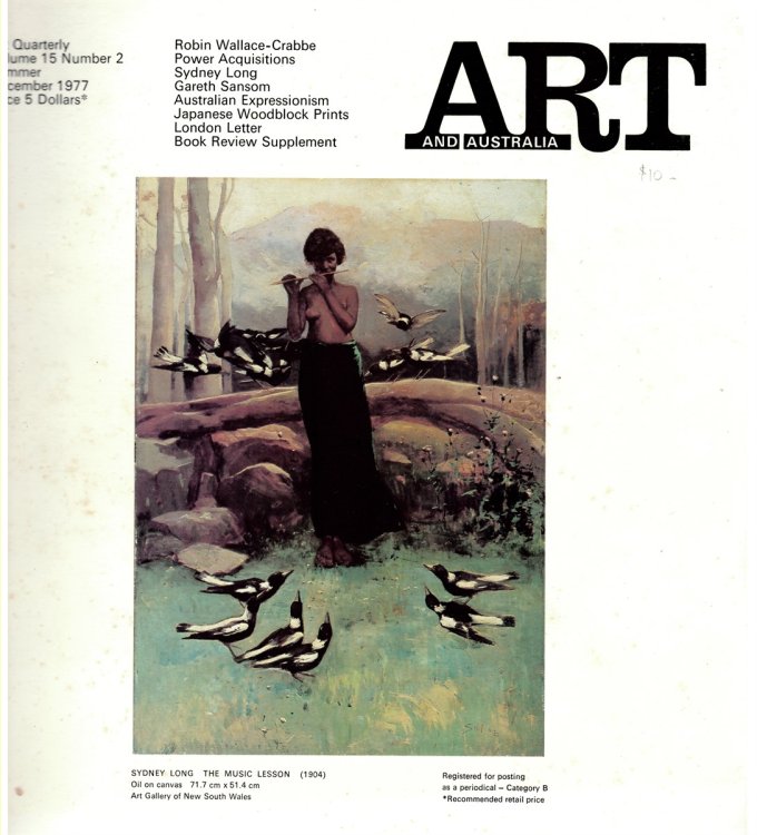 Art and Australia. Volume 15 Number 2 Summer December 1977