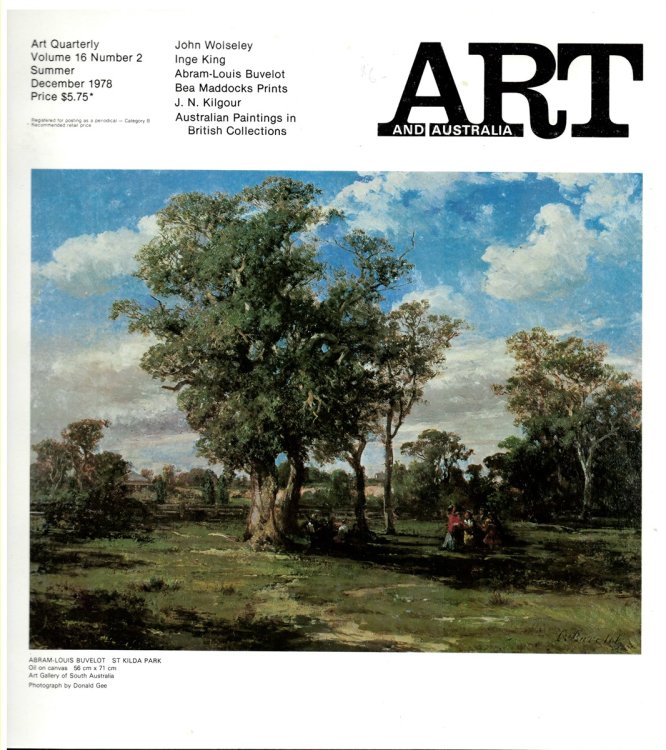 Art and Australia. Volume 16 Number 2 Summer December 1978