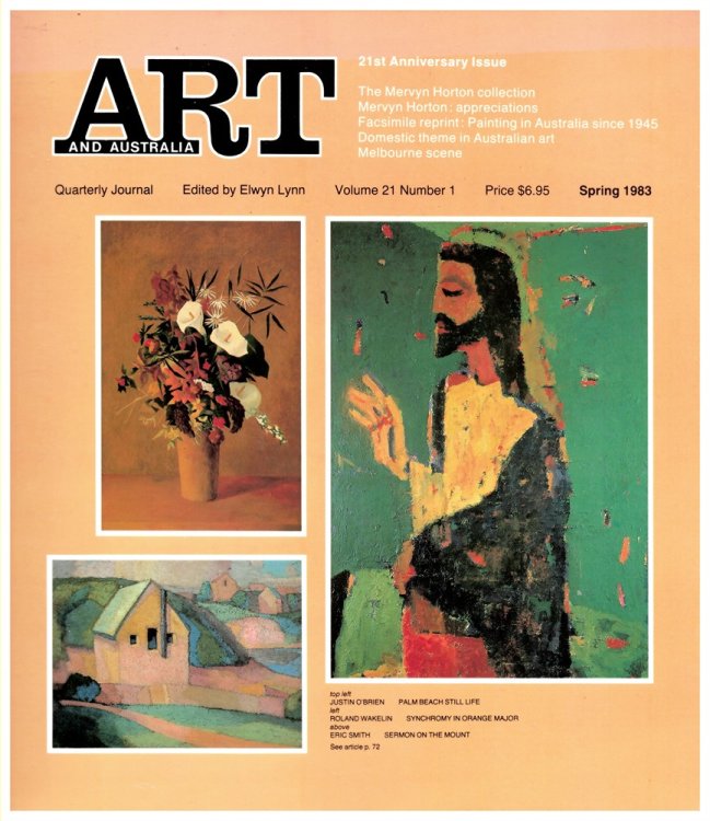 Art and Australia. Arts Quarterly Volume 21 Number 1 Spring 1983