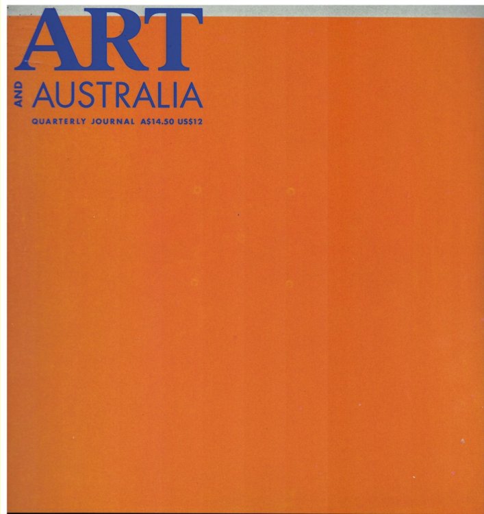 Art and Australia. Arts Quarterly Volume 31 Number 3 Autumn 1994