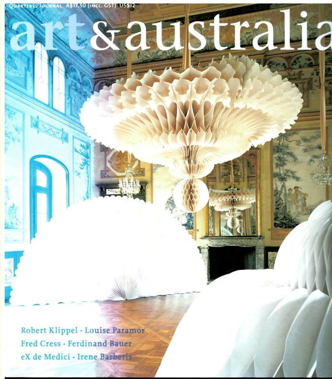Art and Australia. Arts Quarterly Volume 40 Number 1 Spring 2002