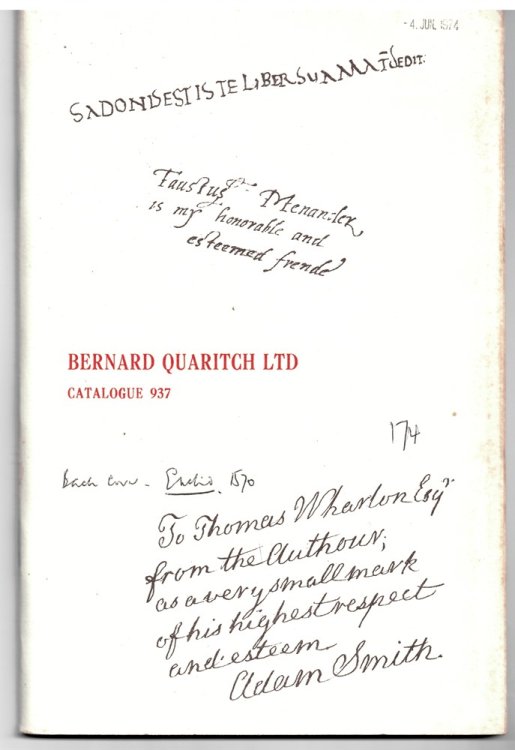Printed Books & Manuscripts (Catalogue 937)