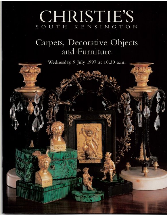 Carpets, Decorative Objects and Furniture. Christie's South Kensington. Wednesday, 9 July 1997. FRN--7663