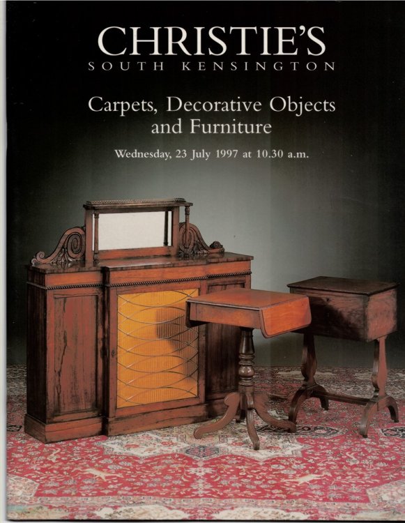 Carpets, Decorative Objects and Furniture. Christie's South Kensington. Wednesday, 23 July 1997. FRN--7680