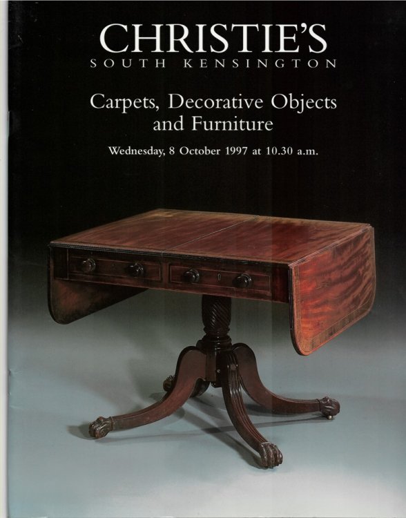 Carpets, Decorative Objects and Furniture. Christie's South Kensington. Wednesday, 8 October 1997. FRN--7747