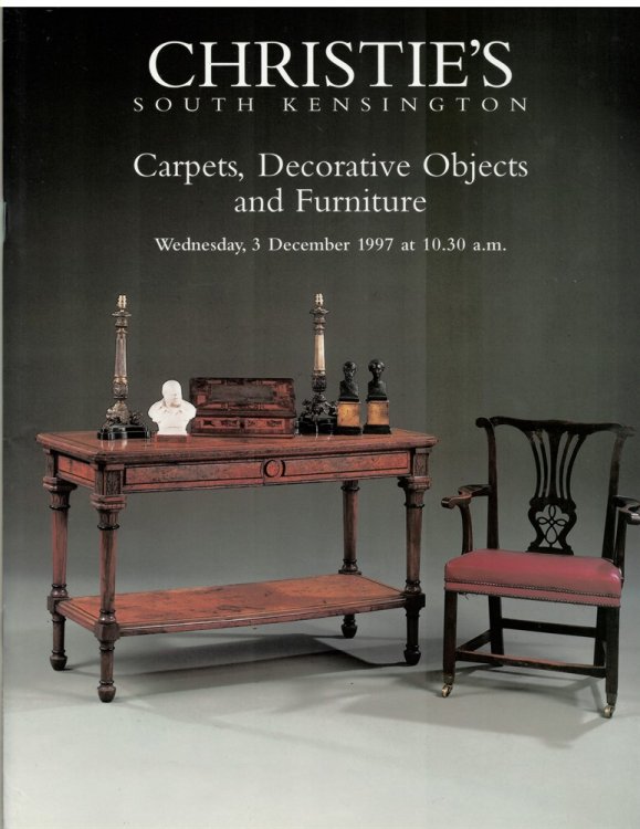 Carpets, Decorative Objects and Furniture. Christie's South Kensington. Wednesday, 3 December 1997. FRN--7817